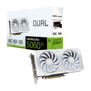 การ์ดจอ GeForce RTX 5060 Ti OC 16GB GDDR7 รุ่นใหม่ล่าสุด สีขาว รุ่น MXM Fan PCI-E 5.0 สำหรับเล่นเกมส์บนเดสก์ท็อป รองรับจอแสดงผล 4 พอร์ต ความเร็ว 28Gbps - Product Image 1