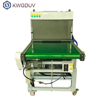 Machine à polymériser les lampes UV plates circulaires multifonctionnelles à bande transporteuse de 600mm de large avec réservoir d'eau LED pour séchage UV