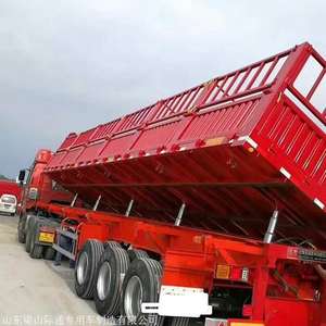 <span class=keywords><strong>Vente</strong></span> directe d'usine de semi-remorque benne basculante en acier haute résistance de 13 mètres - Product Image 5