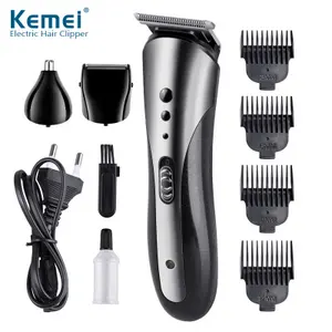 Kemei 3 1 elektrikli tıraş makinesi saç düzeltici elektrikli şarj edilebilir burun profesyonel saç düzeltici sakal tıraş makinesi KM-1407