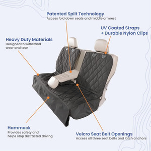 Dog Waterproof Hammock <b>Large</b> car Seat Covers for Pets Leather Travel Bed Protects Backseat <b>Mat</b> Belt Pet Dog Car Seat Cover - Product Image 4