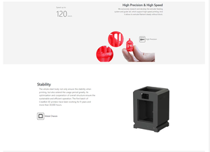 Impresora 3D de Escritorio Creatbot F160 con Restauración de Filamento y Detección de Filamento, Ultra Alta Precisión y Velocidad - Product Image 3