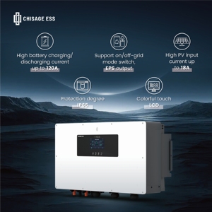 Nouvelle technologie solaire triphasée 30 kW 30 kVA 400 V à triple sortie hybride MPPT PV pour l'énergie solaire - Product Image 1