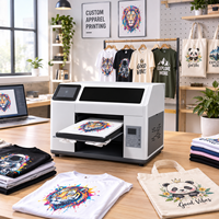Imprimante textile DTG multicolore entièrement automatique à écran tactile AI Reeleyin New H5, tête Eps XP600 haute vitesse pour vêtements