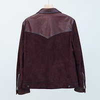 NAFA Customize Mens Suede Patch Work Design Veste en cuir véritable avec la meilleure qualité au prix de gros