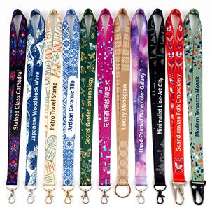 Cordones Personalizados de Doble Extremo, Correas de Poliéster para el Cuello para Porta Identificaciones Anchos y Pases para Eventos Grandes - Product Image 1