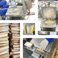 Machine commerciale automatique rotative pour la fabrication de cornets de glace, gaufres, gaufrettes au chocolat et cornets de sucre roulés