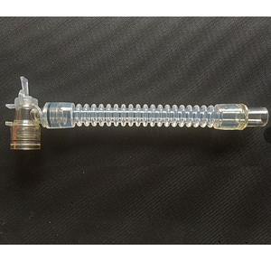 Set ekstensi katup sambungan L, tabung sirkuit anestesi siku mesin ekstensi silikon 22mm dapat dipakai ulang