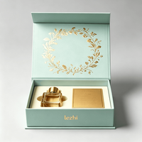 Boîte d'emballage en carton magnétique pour parfum avec logo personnalisé, 50 ml, 100 ml, boîte cadeau de luxe haut de gamme pour flacon de parfum, fermeture magnétique
