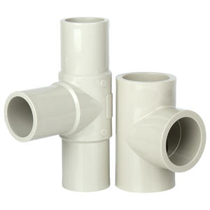 Raccords de tuyauterie pour l'alimentation en eau chimique industrielle Rongsheng PPH à connexion rapide, raccord en T, joint de diamètre égal, soudure bout à bout à chaud - Product Image 1