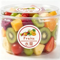 Étiquettes adhésives personnalisées avec logo de marque, imperméables, en rouleau, pour aliments, brillantes, autocollants alimentaires, emballage de fruits, étiquettes alimentaires