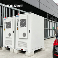 Groupe électrogène solaire diesel Sunwave 125 kW 265 kWh de remplacement, armoire de stockage d'énergie hybride extérieure, 314 Ah LiFePO4 pour l'exploitation minière et la réduction de la consommation de carburant