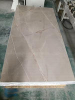 1.22*2.44m Artificielle Flexible SPC Composite Marbre Alternative Panneau Mural Étanche PVC Plastique UV Ménage Hôtel