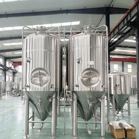 Usine de brassage de bière industrielle à grande échelle de 1000L 2000L, solution clé en main de fabrication de bière en acier inoxydable SUS304
