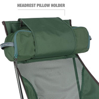 Chaise en acier chaise d'extérieur amovible pliante camping chaise de plage dossier haut lune pliable Oxford Carton mobilier d'extérieur moderne