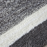 BRUG-240602 FLUFFY ÉPAIS ANTIDÉRAPANTE ABSORBANT L'EAU 100% MICRO FIBRE ARTISANAT TUFTÉ DOUCHE TAPIS DE BAIN, TAPIS DE BAIN