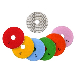 ダイヤモンド石研磨パッド100mm新品6段ウェット - Product Image 1