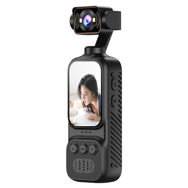 2026 New Handheld Pocket Gimbal Camera AF Auto Focus Built-in Fill Light Smart AI Tracking Handheld Action Cam for Pro Motion