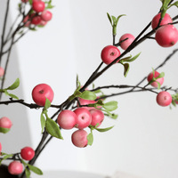 JingRui Nieuwe Chinese Stijl Miniatuur Kunstmatige Appelbladeren Rode Bes Fruitplant Kunststof & Schuim 58cm/70cm Huis Bruiloft Decoratie