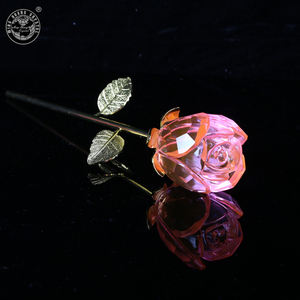 Cristal de vidro rosa cristal artesanato presentes MH-H0135 - Product Image 5