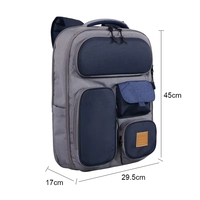 Sac à dos scolaire Senda Oxford en nylon 36-56L, sacoche étanche pour ordinateur portable 14 pouces, idéal pour les voyages en extérieur, tendance, avec fermeture éclair pour homme
