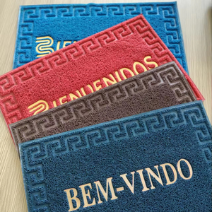 Tapis en PVC modernes antidérapants et résistants à la corrosion, tapis d'entrée personnalisés avec logo, tapis de porte d'entrée embossés pour la maison - Product Image 1