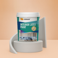 Peinture acrylique liquide écologique pour intérieur, haute couvrance, deux-en-un, pour grossistes, importateurs et constructeurs