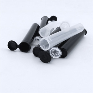 Tubo de Plástico Negro Resistente de 115 mm y 90 mm con Tapa Abatible para Envasado de Tabaco - Product Image 6