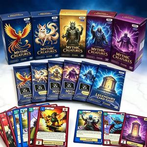 HV Customizable Logo and Packaging Holographic Printed Surface 350gsm Glossy Paper TCG Game Trading <b>Cards</b> - Product Image 5