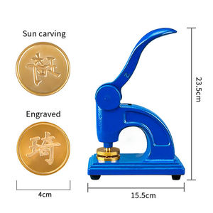 Sceau en métal Zequan, sceau à embosser personnalisé avec logo, <span class=keywords><strong>tampon</strong></span> de <span class=keywords><strong>notaire</strong></span>, diamètre 40 mm, pour usage de bureau - Product Image 6