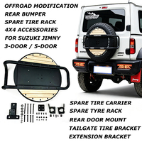 Support d'extension de roue de secours en alliage d'aluminium pour Suzuki Jimny, fixation sur hayon arrière, support de rangement modulaire