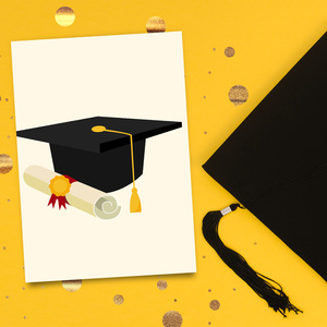 Luxury Gold Foil <strong>Graduation</strong> Greeting Gift Cards 24 Pieces / Deck Wholesale <strong>Graduation</strong> <strong>Invitation</strong> Thank You Cards with Envelopes - Product Image 4