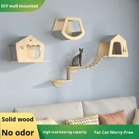 Étagères murales pour chat en bois Offres Spéciales Hamac pour chat et meubles à plateforme murale pour chat