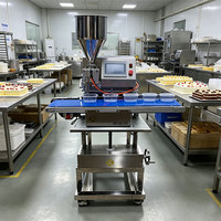Nouvel équipement industriel de remplissage automatique de crème pour gâteaux ZD200-FA pour boulangerie, connectable à une ligne d'assemblage, avec écran tactile LED.