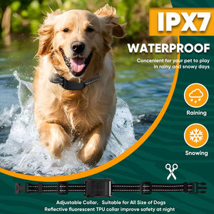 Clôture électronique réglable pour chien avec collier à distance et base de charge magnétique pour chiens de taille moyenne à grande pour les cours extérieures - Product Image 5