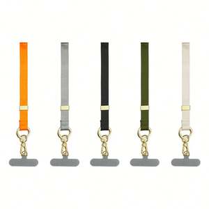 Cordon de poignet personnalisé pas cher pour téléphone portable, clés, porte-clés, appareil photo – Cordon court anti-perte avec mousqueton - Product Image 3