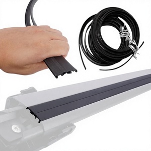 2 bandes de caoutchouc pour barres transversales de <span class=keywords><strong>toit</strong></span> de <span class=keywords><strong>voiture</strong></span>, 53 pieds, accès rapide, bandes d'étanchéité pour fentes en T, isolation phonique, compatibles avec les bords de pare-brise - Product Image 3