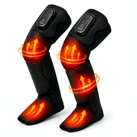 Masseur de jambes à compression d'air Eveekon, bottes de compression pour pieds et mollets, dispositif de compression séquentielle sans fil