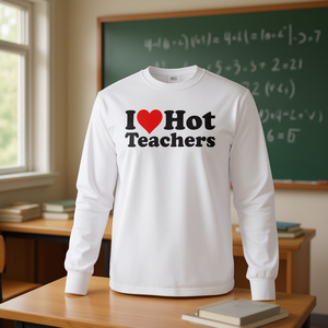 Camiseta de manga larga I Love Hot Teachers - Product Image 3