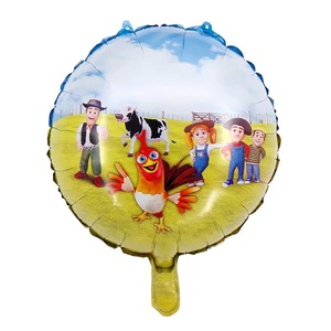 Globo de Helio de Aluminio con Diseño de Pollito Alienígena de <span class=keywords><strong>Happy</strong></span> <span class=keywords><strong>Happy</strong></span> Farm, Versión Brillante, para Fiestas, Animales, Aves de Corral - Product Image 3