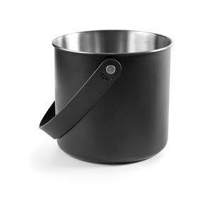 Secchiello Refrigerante per Bevande Moon Black in Acciaio Inossidabile, Secchiello per Ghiaccio 1.5L - Product Image 1