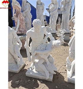 Statues de jésus en marbre blanc naturel <span class=keywords><strong>sur</strong></span> croix célèbre <span class=keywords><strong>sculpture</strong></span> d'église statue en marbre de jésus grandeur nature - Product Image 5