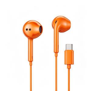Casque filaire intra-auriculaire Type-C, performance sonore premium, écouteurs intra-auriculaires Plug and Play pour appareils mobiles intelligents à interface Type C - Product Image 3