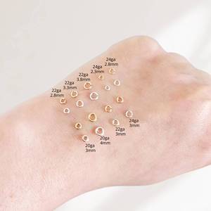 Gold Silver Black <b>Open</b> Jump <b>Rings</b> Metal Round Connector <b>Rings</b> for Jewelry and Accessory Making - Product Image 3