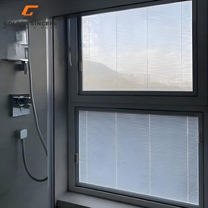 GS Aluminum Windows With Internal <b>Magnetic</b> Integral <b>Blinds</b> for Home - Product Image 1
