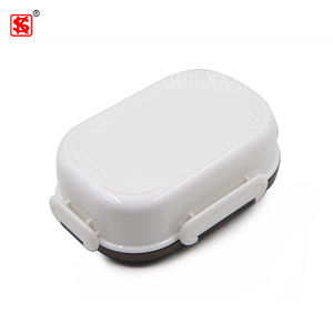 Hình chữ nhật thép không gỉ nhựa Hộp Ăn Trưa với ổ khóa kín container thực phẩm cho trẻ em - Product Image 6