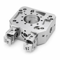 Composants d'effector robotique en alliage d'aluminium de haute précision, tolérance de 0,005 mm, pièces usinées CNC, nickelées argentées