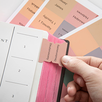 Onglets de Bible personnalisés couleur mat pour l'étude, autocollants d'indexation Fleur d'Hibiscus avec guide d'alignement, cadeau pour journalisation chrétienne