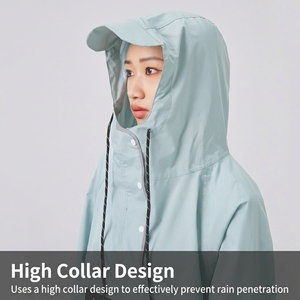 Cape <span class=keywords><strong>de</strong></span> <span class=keywords><strong>pluie</strong></span> imperméable à capuche pour <span class=keywords><strong>femme</strong></span>, idéale pour la conduite <span class=keywords><strong>de</strong></span> vélo électrique, la randonnée et le cyclisme - Utilisation individuelle - Product Image 3