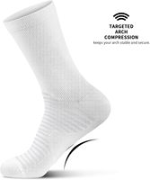 Chaussettes de sport pour hommes personnalisées, respirantes, absorbant l'humidité, avec coussinets, pour la course à pied, chaussettes de compression respirantes